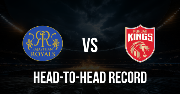 RR vs PBKS Head to Head Record in IPL